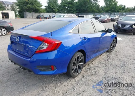 2019 Honda Civic Sport z USA, uszkodzony, nr VIN 2HGFC2F83KH538217